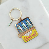 Tinned Fish Enamel Keychain
