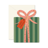 Christmas Gift die-cut folded Greeting Card
