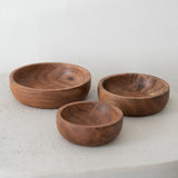 Acacia Mini Bowls - Set of 3