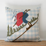 Downhill Skier Pillow