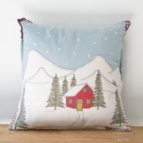 Winter Cabin in Hills Pillow