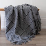 Stowe Dark Grey Throw