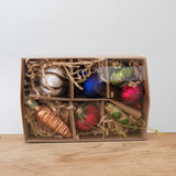 Glass Vegetables Ornaments - Set of 6