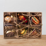 Glass Food Ornaments - Set of 6