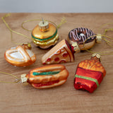 Glass Food Ornaments - Set of 6