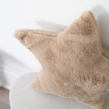 Faux Fur Star Shaped Pillow
