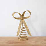 Gold Metal Bow Tree Topper