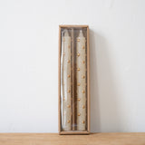 Taper Candles with 3D Dots - Set of 2