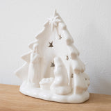 Holy Family with Tree & Cut-Outs Nativity
