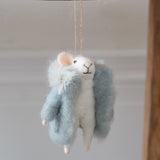 Super Puff Sofie Mouse Holiday Ornament