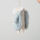 Super Puff Sofie Mouse Holiday Ornament
