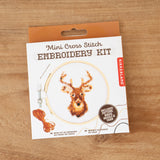 Deer Mini Cross Stitch Embroidery Kit