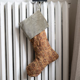 Tulsi Block Print Velvet Stocking