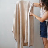 Sand Cashmere Reversible Blanket