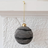 Stria Velvet Glass Ornament
