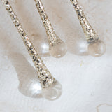 Glass Icicle Drop with Clear Ball