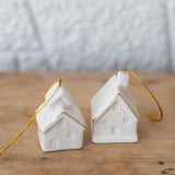 Ceramic Schoolhouse Ornament
