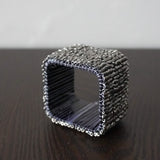 Square Beaded Napkin Rings
