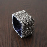 Square Beaded Napkin Rings