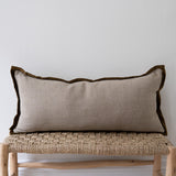 Velvet Green Trim Pillow