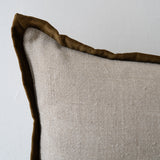 Velvet Green Trim Pillow