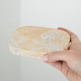 Buff Marble Soap Dish