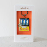 Tinned Fish Enamel Keychain