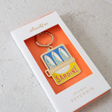 Tinned Fish Enamel Keychain