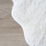 Round Scalloped Bath Mat