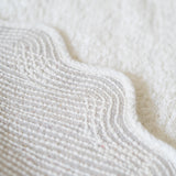 Round Scalloped Bath Mat