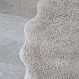 Round Scalloped Bath Mat