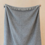Waffle Recycled Wool Throw Blanket
