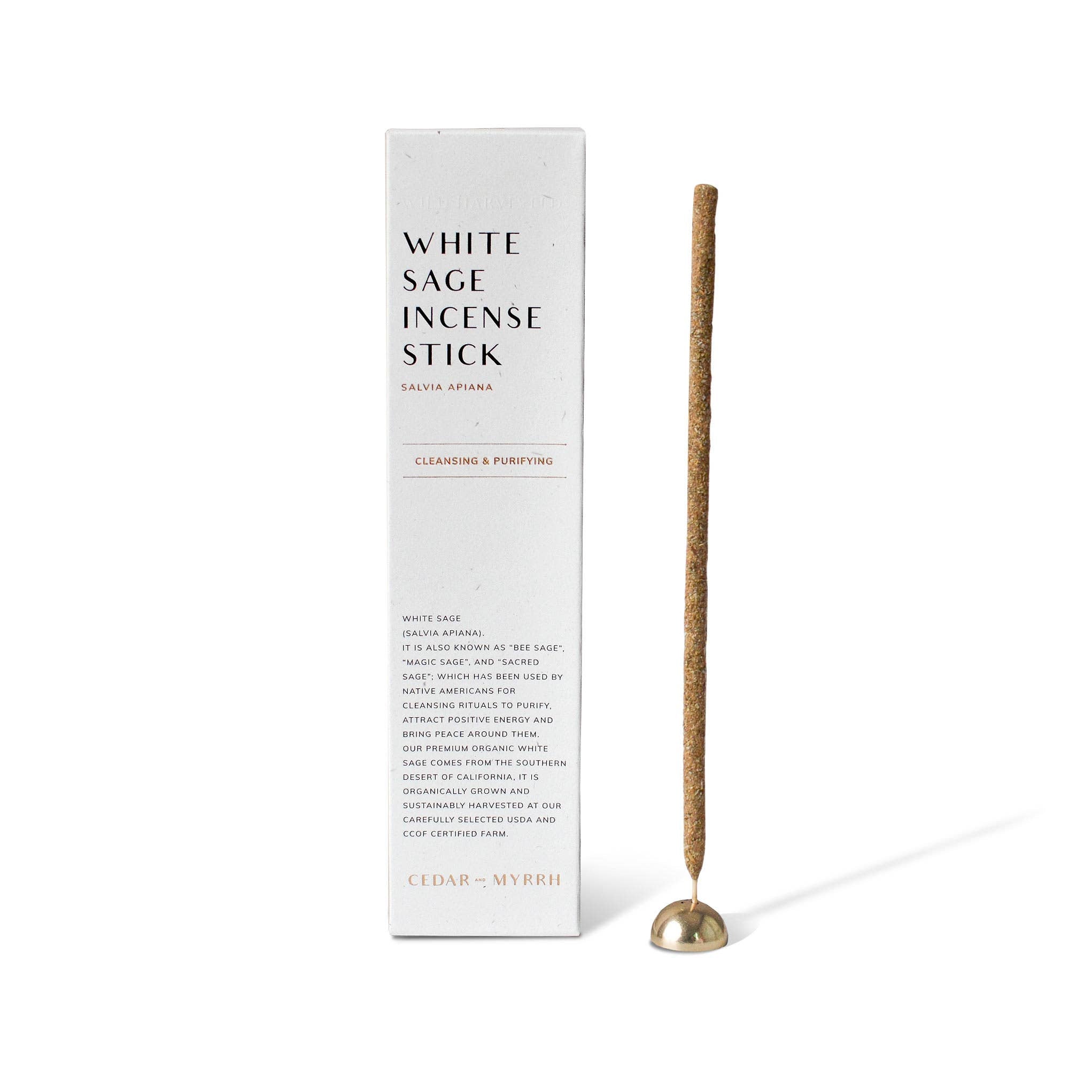 White Sage Hand-rolled Incense Stick