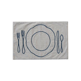 Table Setting Embroidered Placemat