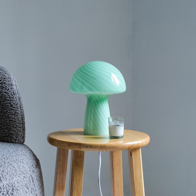 Petite Glass Mushroom Lamp