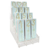 Large Gold Sparkle Number Candle