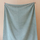 Waffle Recycled Wool Throw Blanket