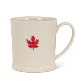 Maple Leaf on Rimmed Mug