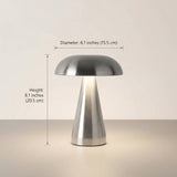 Metallic Mushroom Table Lamp