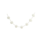 White Pom Pom Garland