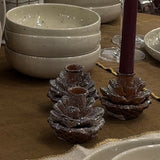 Metal Pinecone Taper Holder