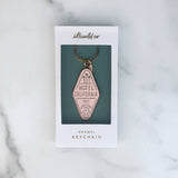 Hotel California Enamel Keychain