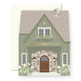 Green Home Sweet Home folded Greeting Card
