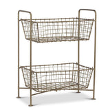 Double Basket Storage Rack