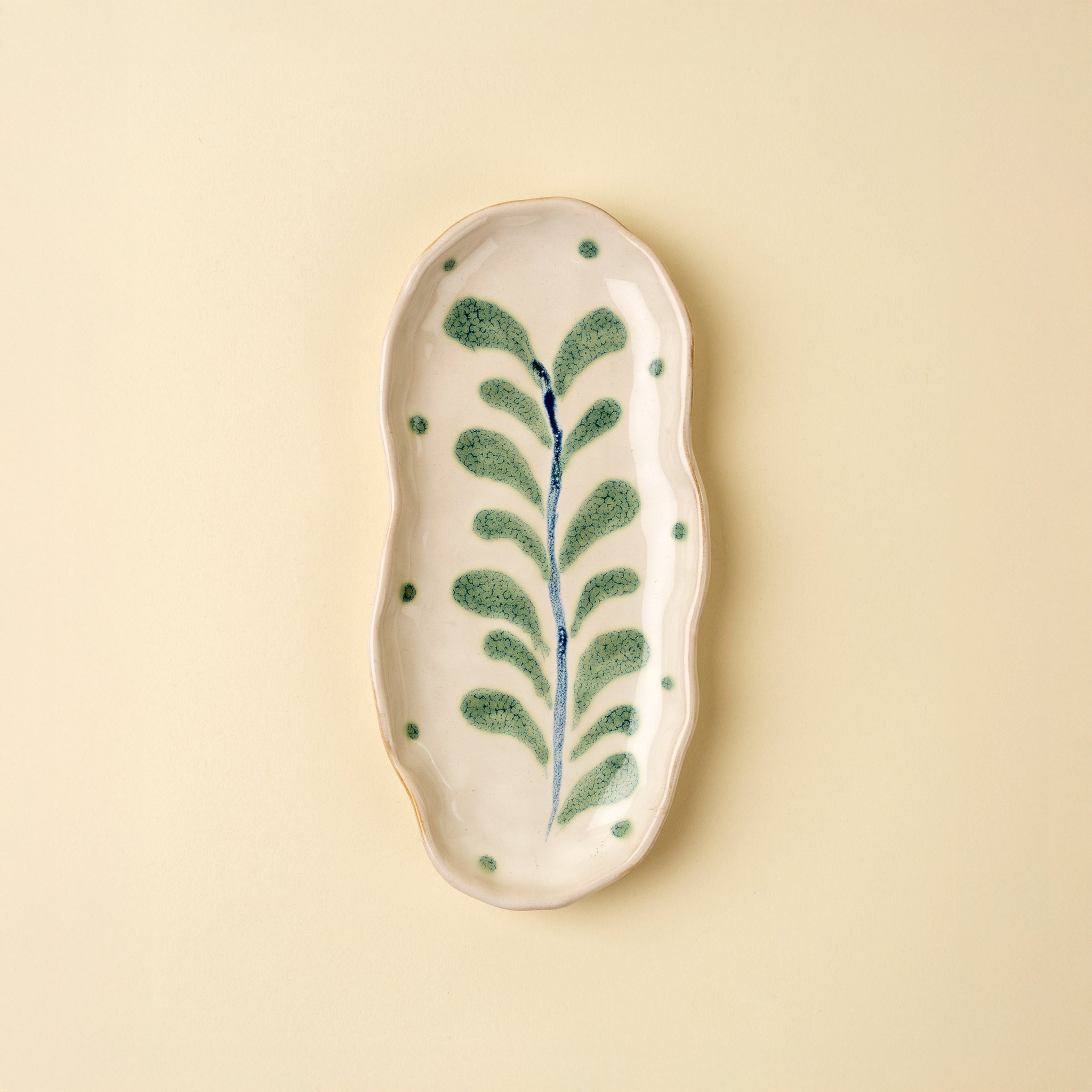 Painted Petals Oval Plate