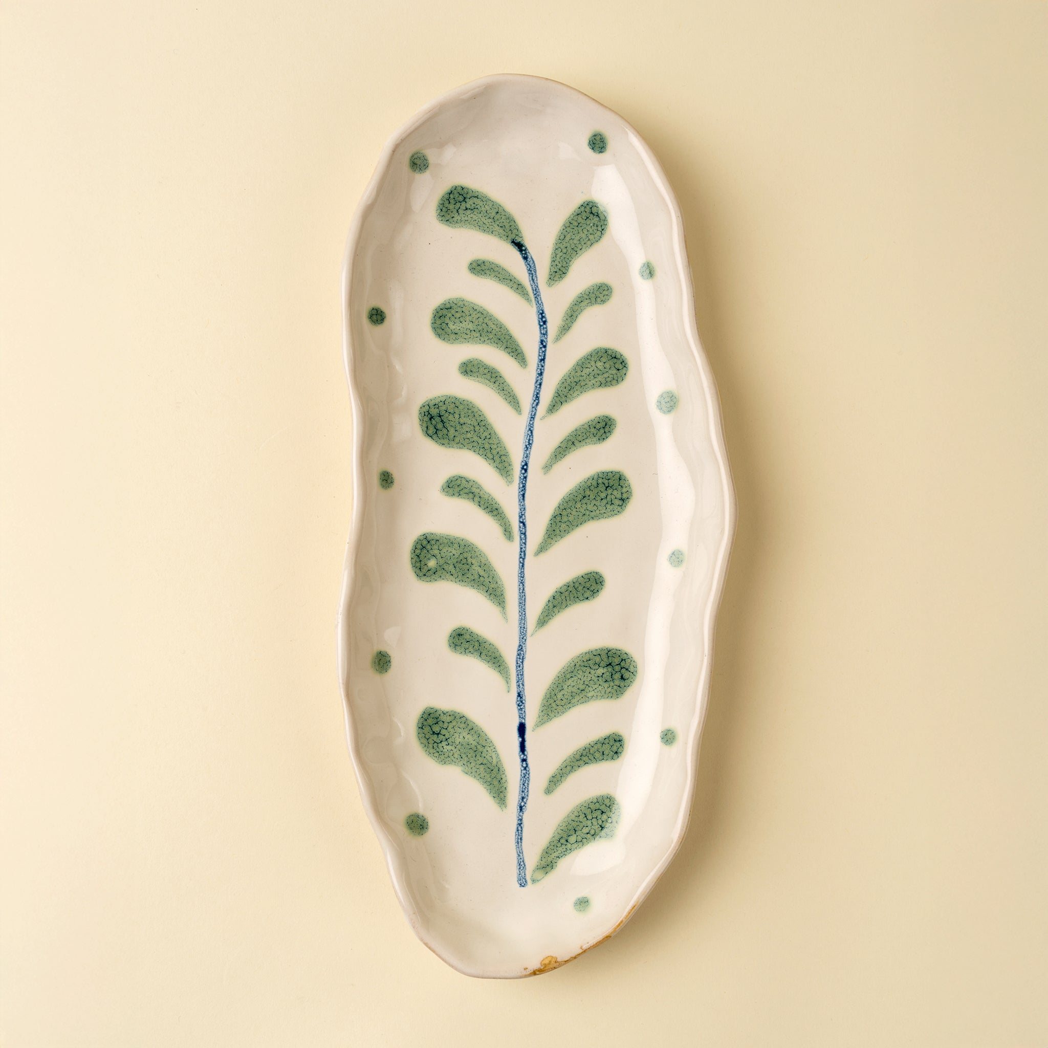 Painted Petals Oval Plate