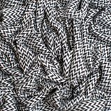 Charcoal & White Cashmere Blanket