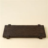 Drift Pedestal Tray L, Dark Brown