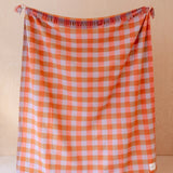 Gingham Recycled Wool Blanket