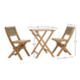 Foldable Outdoor Bistro Set